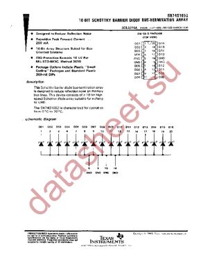 SN74S1052NSRG4 datasheet  